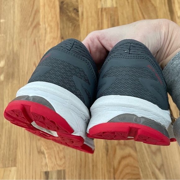 Kids ASICS GT-1000 10 GS Red, Gray & Black Sneakers Tennis Shoes Size 4.5 - Picture 5 of 6